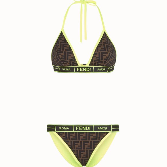 Fendi Logo Swimsuit Bikini NWT - Picture 1 of 8